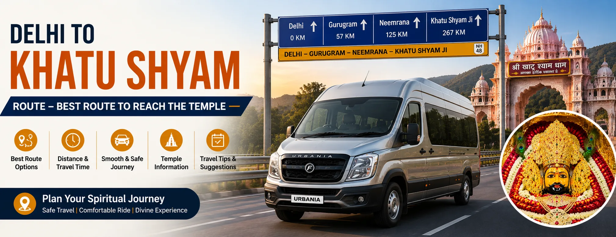 Delhi to Khatu Shyam Route